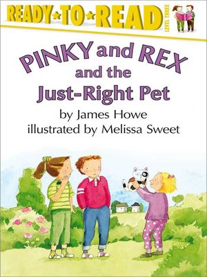 cover image of Pinky and Rex and the Just-Right Pet